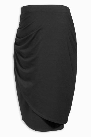 Black Wrap Skirt
